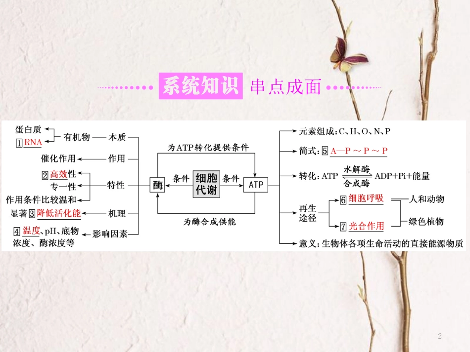 （全国通用）高考生物二轮复习 专题二 代谢 串讲一 酶和ATP 第1课时 基础自查课件_第2页