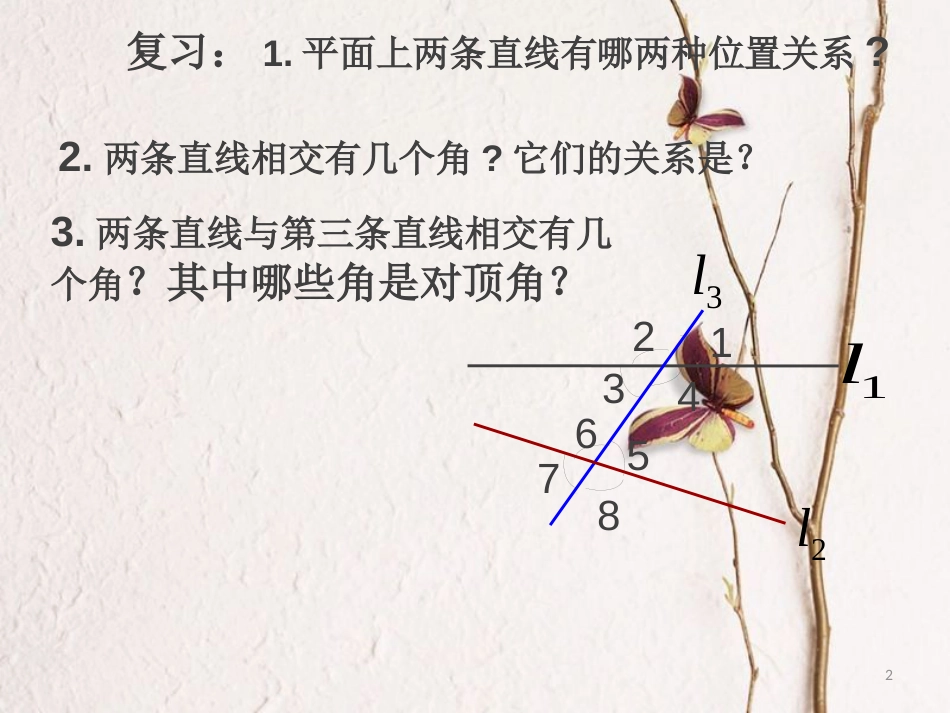 七年级数学下册 9.1 同位角、内错角、同旁内角课件 （新版）青岛版_第2页