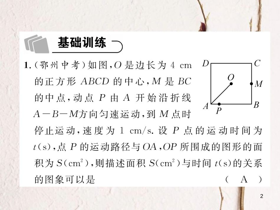 （青海专版）中考数学复习 第1编 教材知识梳理篇 第3章 函数及其图象 第3节 一次函数的实际应用（精练）课件_第2页