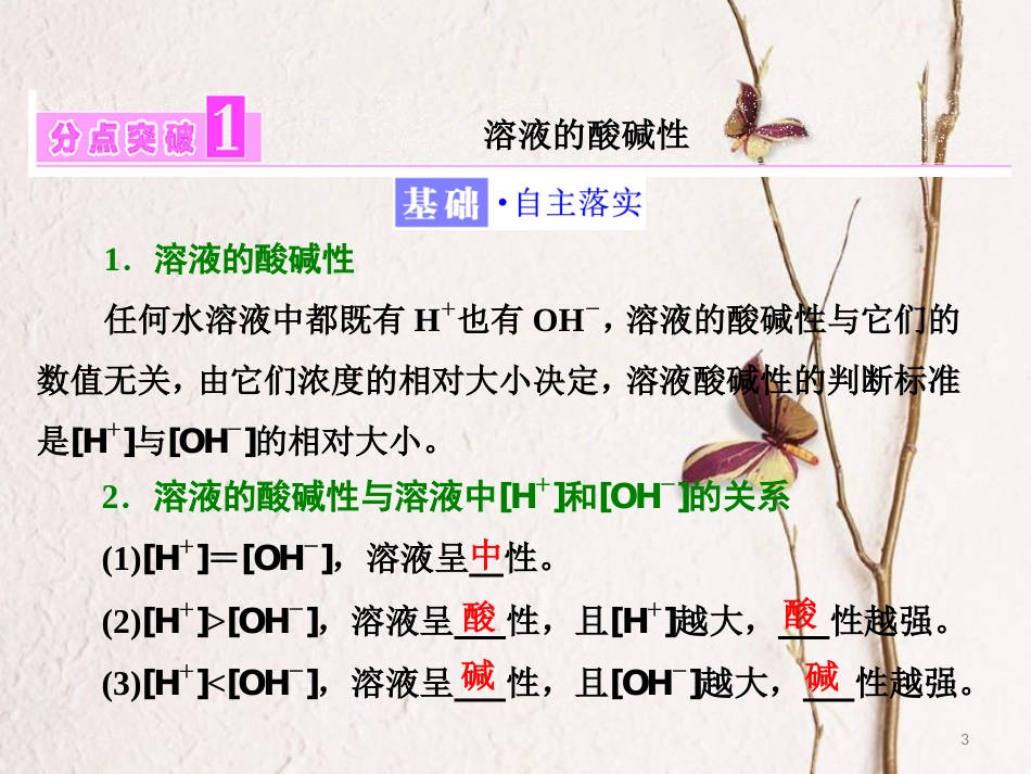 高中化学 第3章 物质在水溶液中的行为 第1节 水溶液（第2课时）溶液的酸碱性与pH课件 鲁科版选修4_第3页