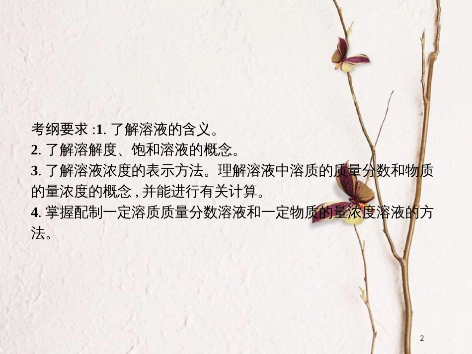 （新课标）2019版高考化学一轮复习 第一单元 化学计量在实验中的应用 1.2 物质的量浓度及相关计算课件_第2页