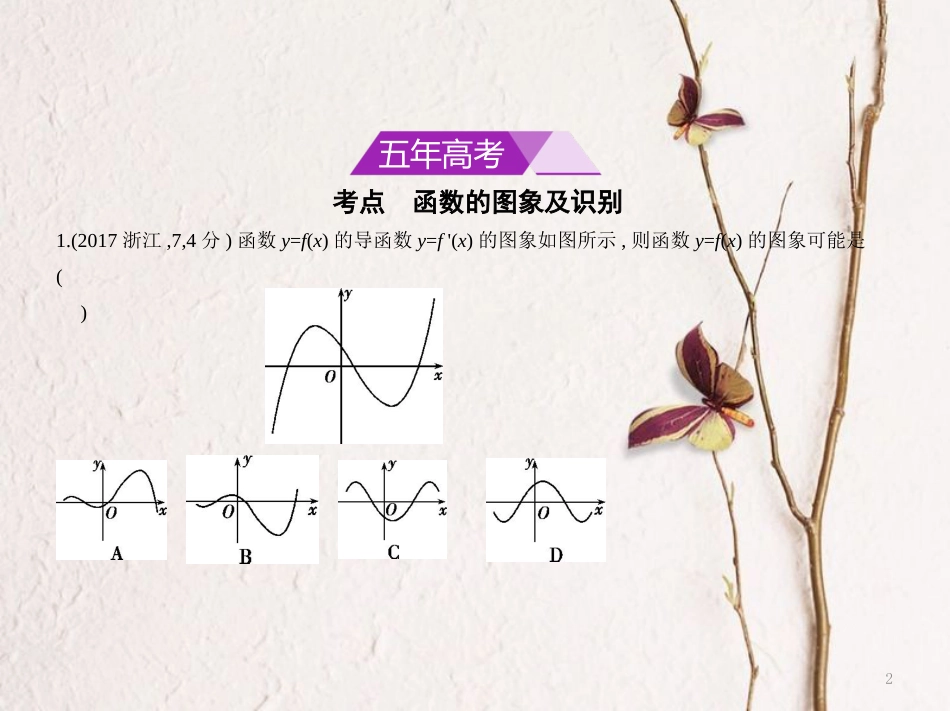 （浙江专用）高考数学一轮复习 第二章 函数 2.6 函数的图象课件_第2页