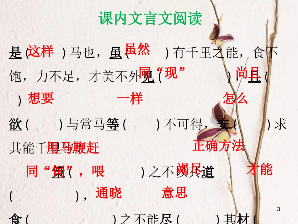八年级语文下册 第六单元 23 马说课件 新人教版_第3页