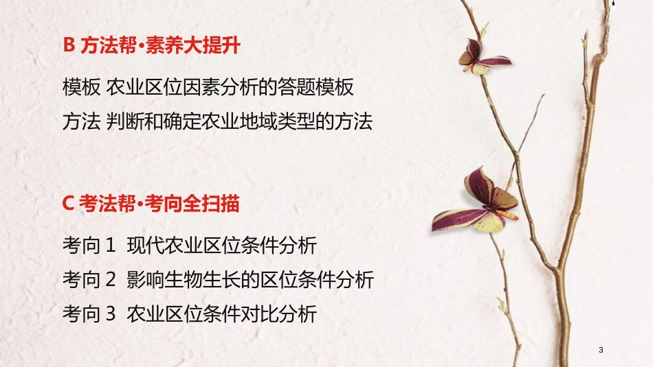 中考地理一轮复习 第十单元 农业地域的形成与发展课件_第3页