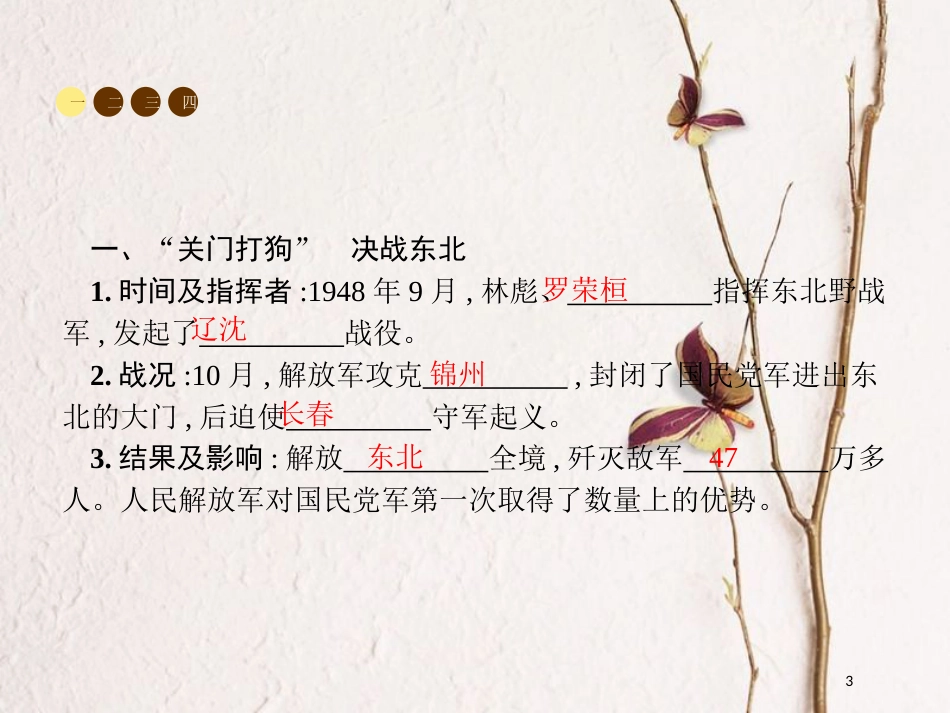 八年级历史上册 第五单元 人民解放战争的胜利 第24课 国民党政权的崩溃课件 北师大版_第3页