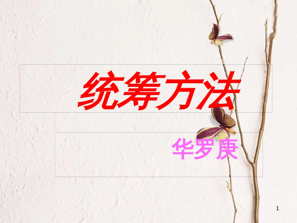 八年级语文下册 12 统筹方法课件 苏教版_第1页