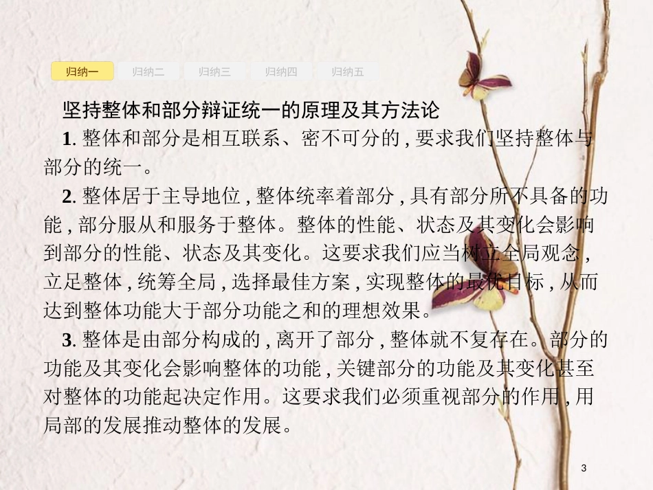 高中政治 第三单元 思想方法与创新意识单元整合课件 新人教版必修4_第3页