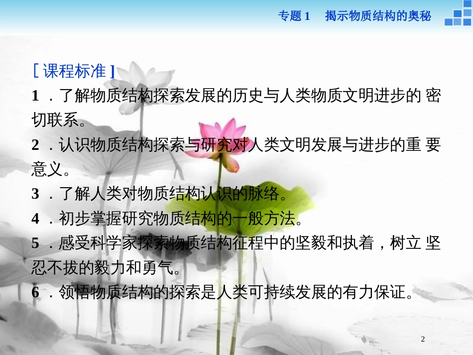 高中化学 专题1 揭示物质结构的奥秘课件 苏教版选修3[共26页]_第2页