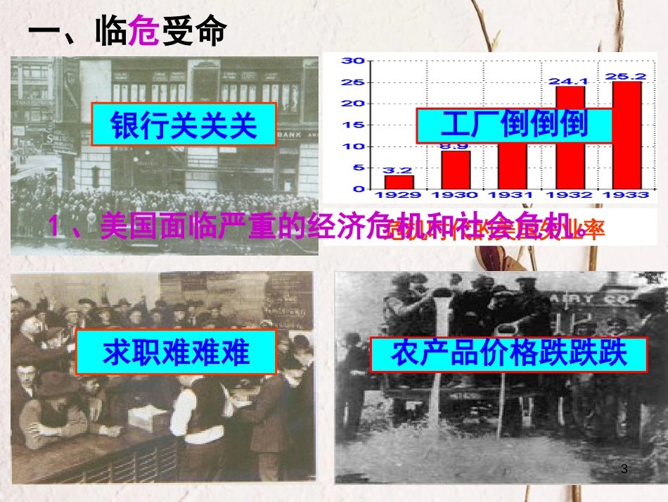 （陕西专版）中考历史复习 罗斯福新政课件_第3页