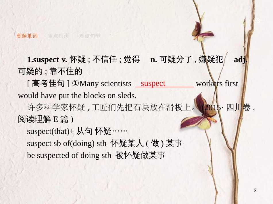 （福建专用）高考英语总复习 Unit 15 Learning课件 北师大版必修5_第3页