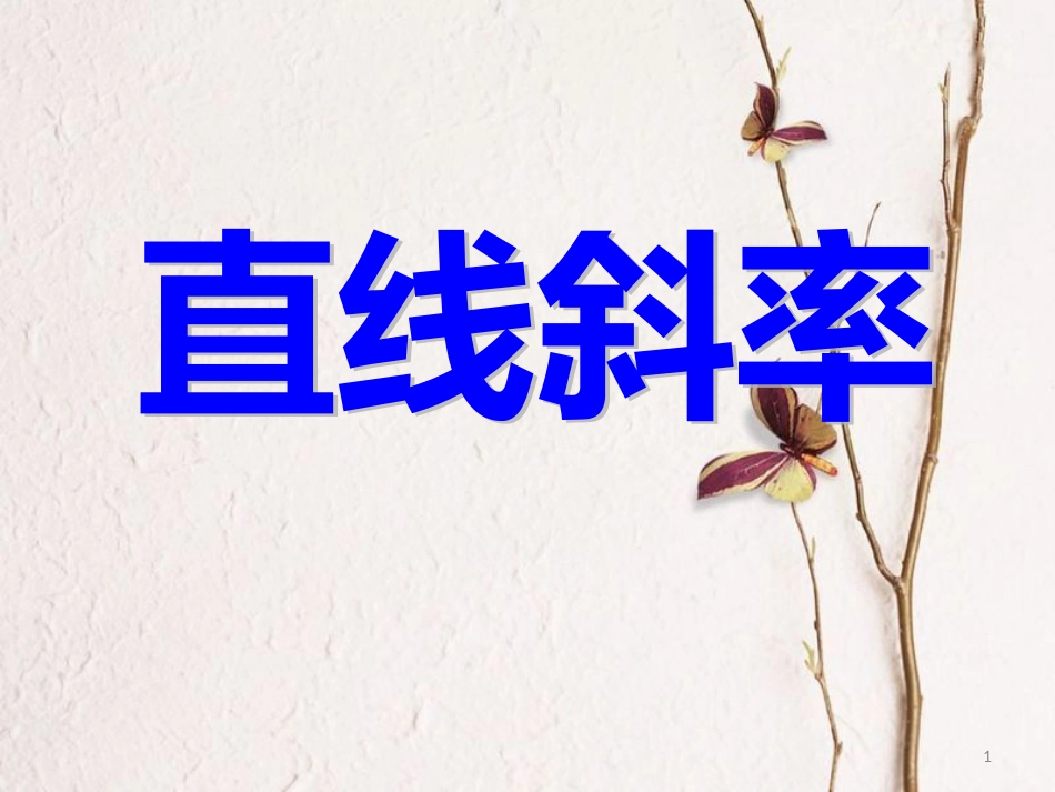 山西省忻州市高考数学专题直线斜率复习课件_第1页