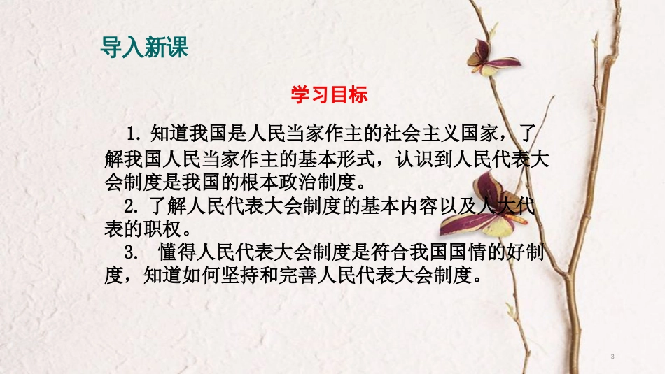 八年级道德与法治下册 第三单元 人民当家作主 第五课 我国基本制度 第2框《根本政治制度》课件 新人教版[共17页]_第3页