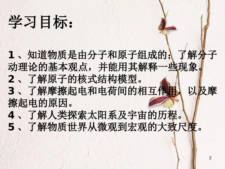 江苏省东海县八年级物理下册7从粒子到宇宙课件（新版）苏科版_第2页