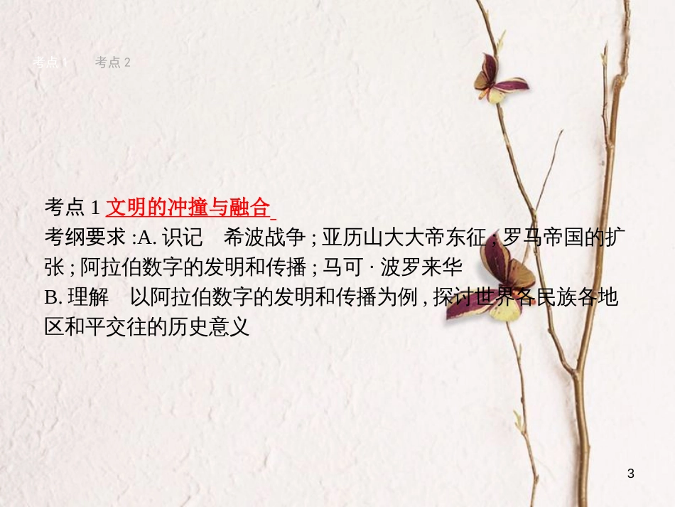 中考历史 第十七单元 古代文明交流与传播、科学技术与思想文化课件_第3页