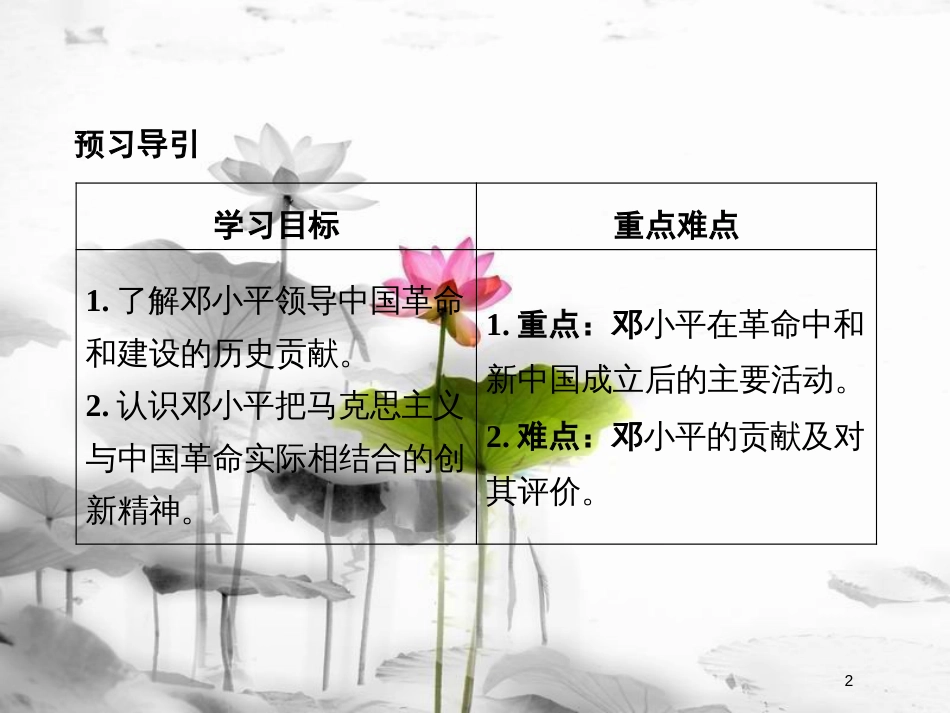 高中历史 专题五 无产阶级革命家 5-8 中国改革开放的总设计师——邓小平(二)课件 人民版选修4_第2页