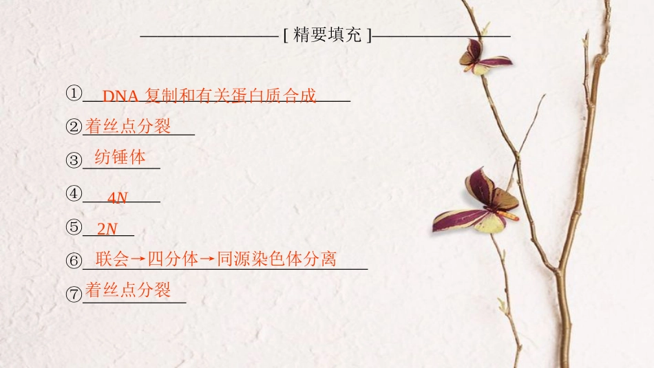 2019版高考生物一轮复习 第4单元 细胞的增殖、分化、衰老和凋亡单元网络构建课件 苏教版_第3页