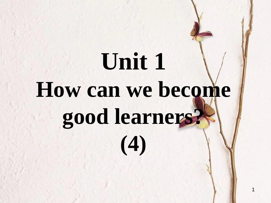 九年级英语全册 口译精练 Unit 1 How can we become good learners(4)课件 （新版）人教新目标版_第1页