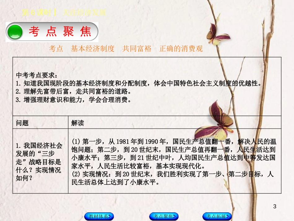 （鄂尔多斯专版）中考政治 九年级全一册 第6课时 关注经济发展课件_第3页