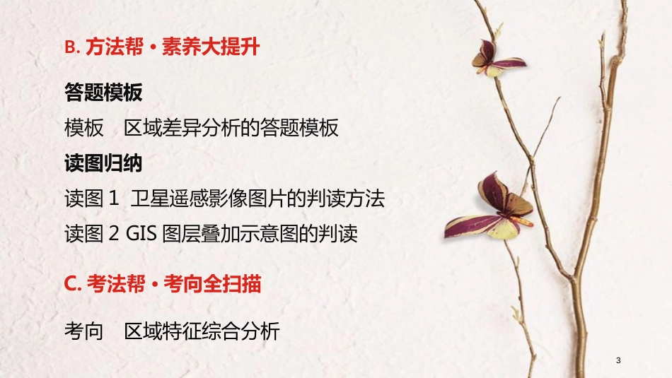 （全国版）2019版高考地理一轮复习 第十四单元 地理环境与区域发展、地理信息技术课件_第3页