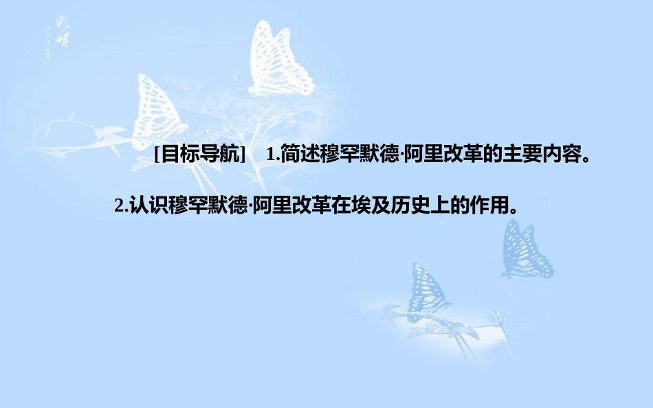 高中历史 专题六 穆罕默德&#8226;阿里改革 二 中兴埃及的改革课件 人民版选修1_第3页