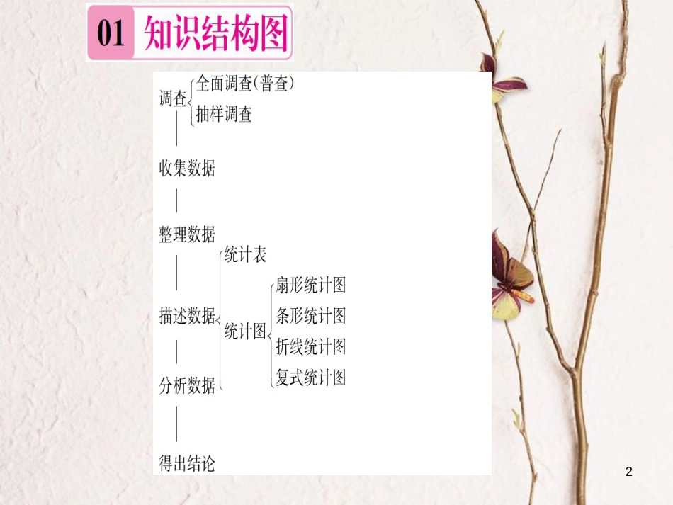 七年级数学上册 期末复习（五）数据的收集与统计图习题课件 （新版）湘教版_第2页