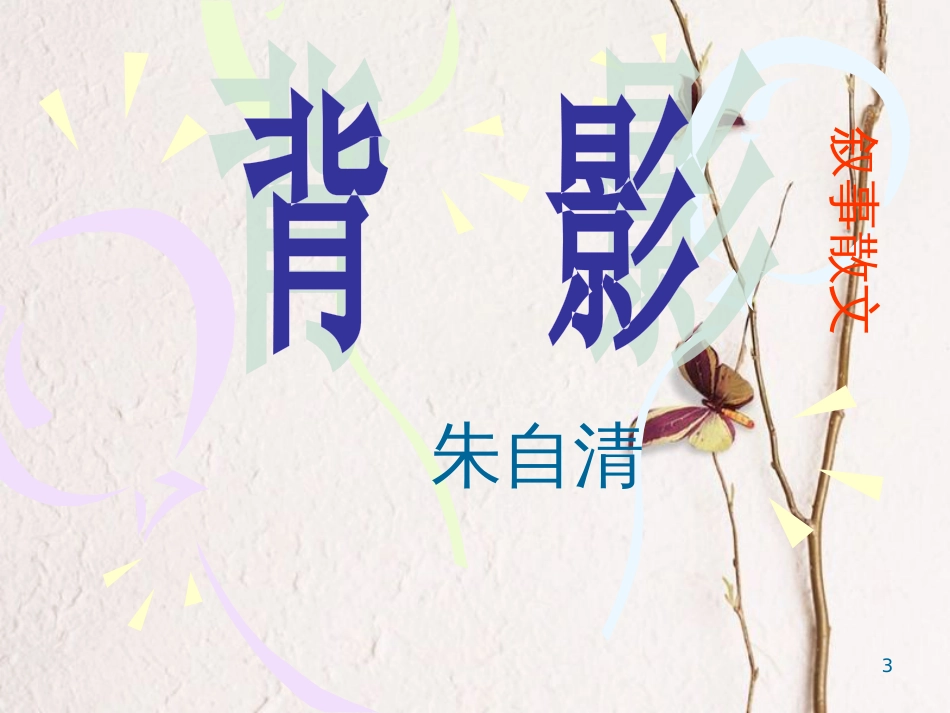 八年级语文上册 第一单元 1《背影》课件5 北京课改版_第3页