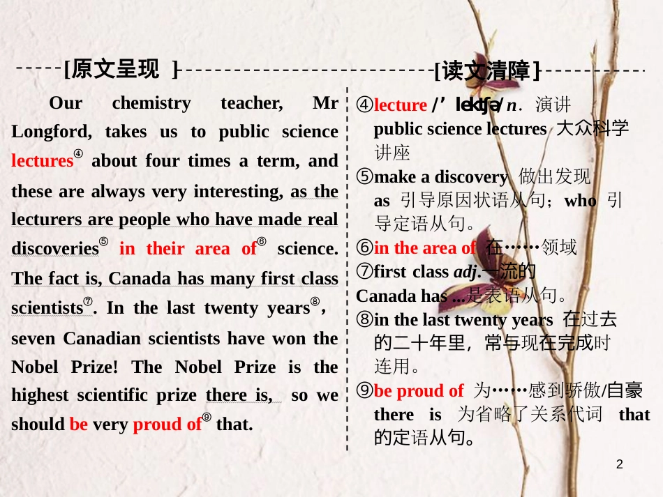 高中英语 Module 5 A Lesson in a Lab Section Ⅳ Other Parts of the Module课件 外研版必修1_第2页