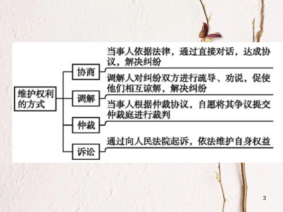 八年级道德与法治下册 第二单元 理解权利义务 第三课 公民权利 第2框 依法行使权利习题课件 新人教版_第3页