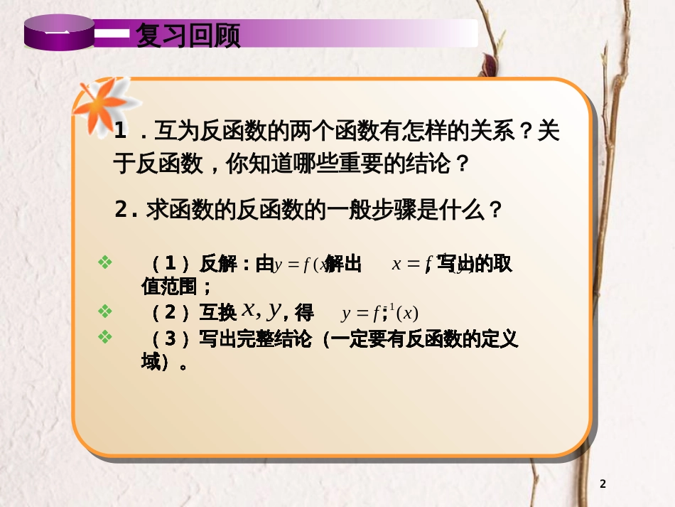 辽宁省北票市高中数学 第三章 基本初等函数(Ⅰ)3.2.3 指数函数与对数函数的关系（2）课件 新人教B版必修1_第2页