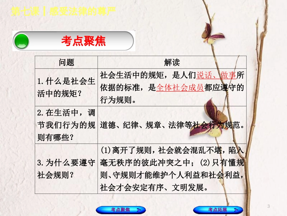 （呼和浩特专版）中考政治复习方案 第一部分 七下 第七课 感受法律的尊严课件_第3页