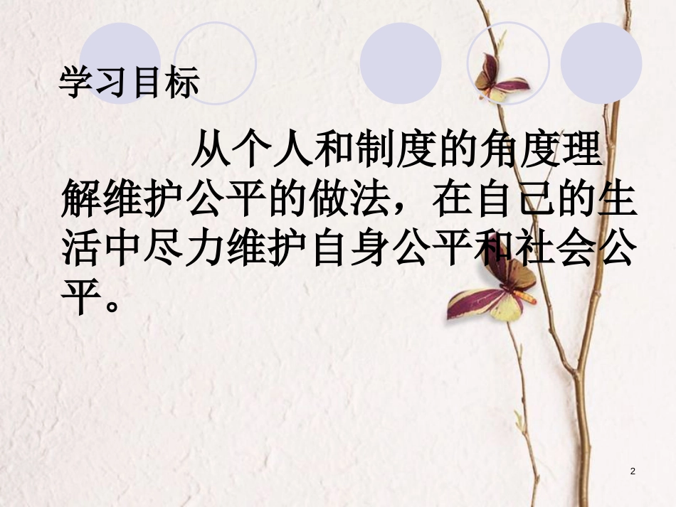 云南省个旧市九年级政治全册 第二单元 共同生活 第六课 心中的天平 第3框 努力维护公平课件 人民版_第2页