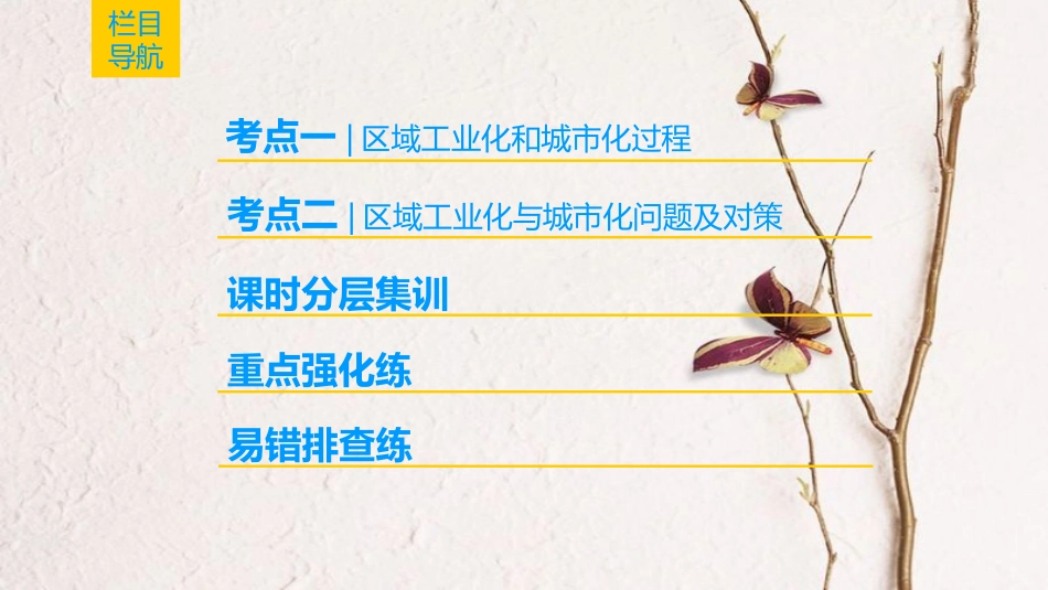 2019版高考地理一轮复习 第10章 区域可持续发展 第5节 中国江苏省工业化和城市化的探索课件 中图版_第2页