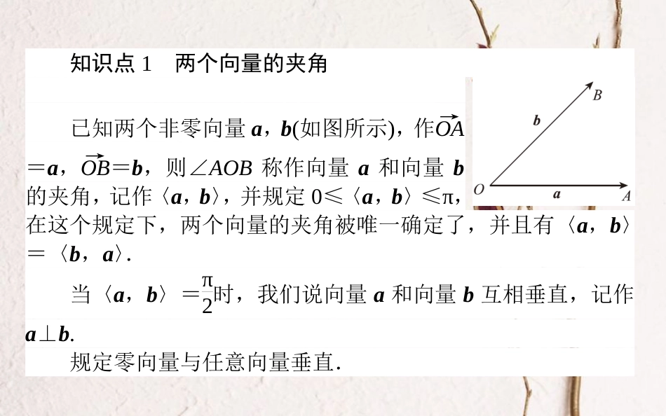 高中数学 第二章 平面向量 第21课时 向量数量积的物理背景与定义课件 新人教B版必修4_第3页