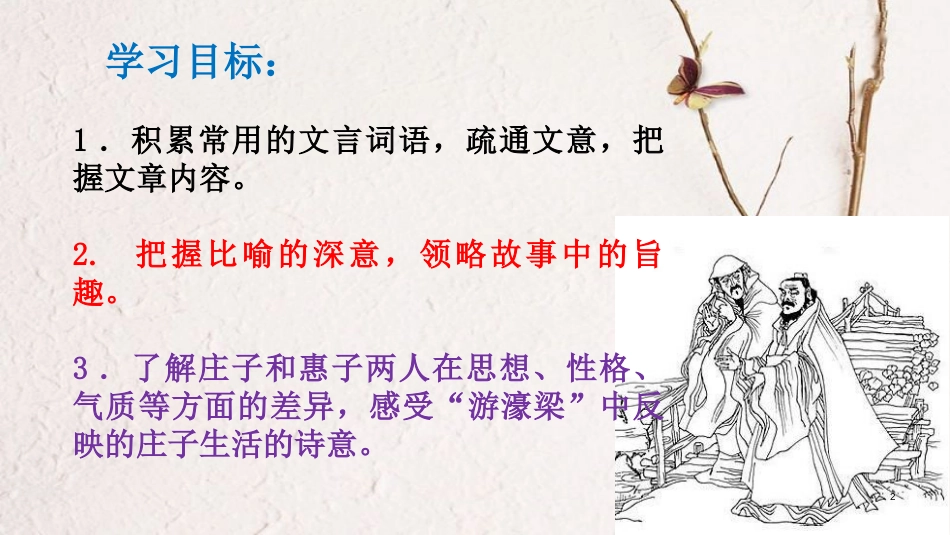 八年级语文下册 21《庄子二则》庄子与惠子游于濠梁课件 新人教版_第2页