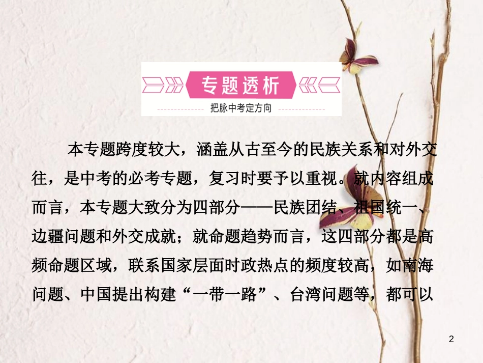 山东省临沂市中考历史复习 专题二 中国的民族关系及对外交往课件_第2页