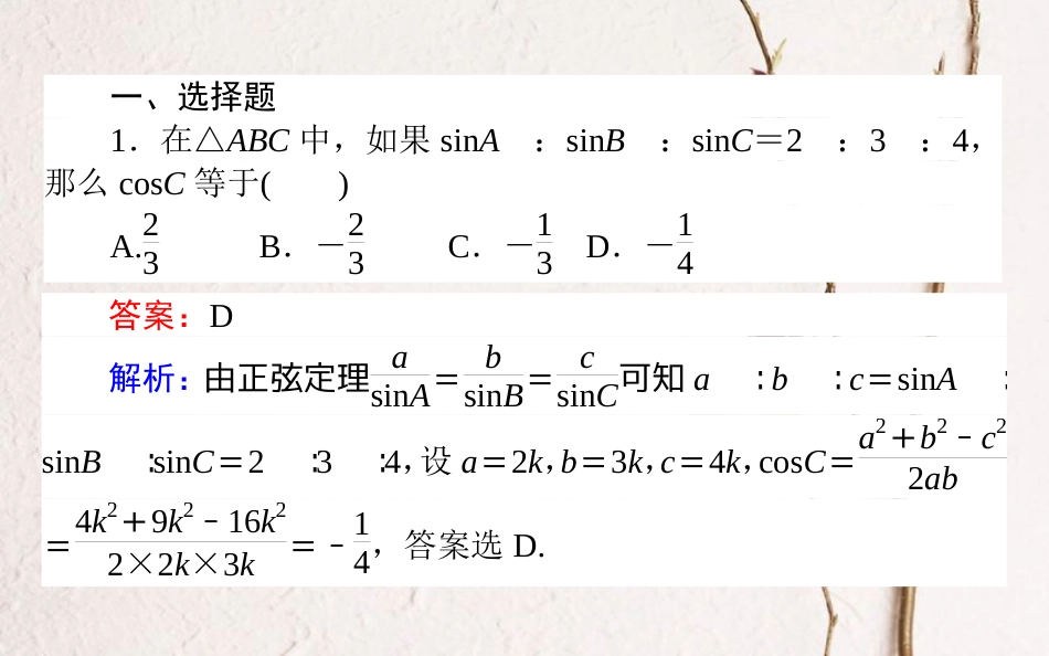 （全国通用）2019版高考数学 全程训练计划 天天练16课件_第2页