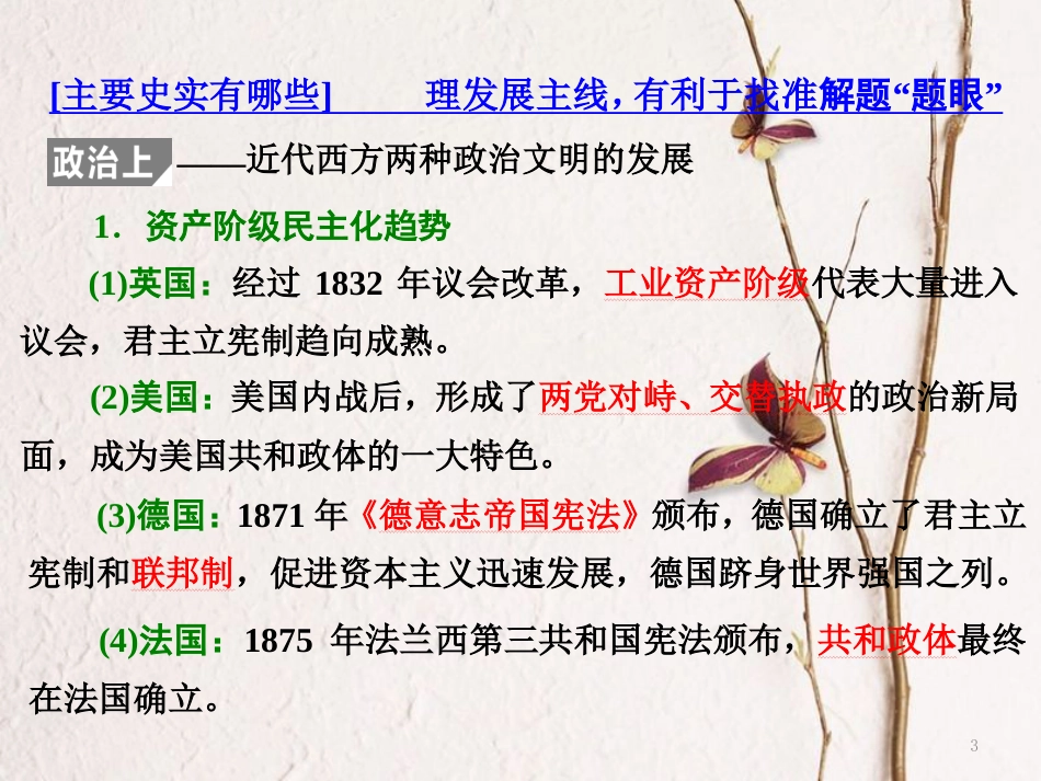 （通用版）高考历史二轮复习 板块四 从地中海沿岸的早期辉煌到开放扩张中的工业文明 通史整合(十一) 工业文明的到来——近代中后期的世界课件_第3页