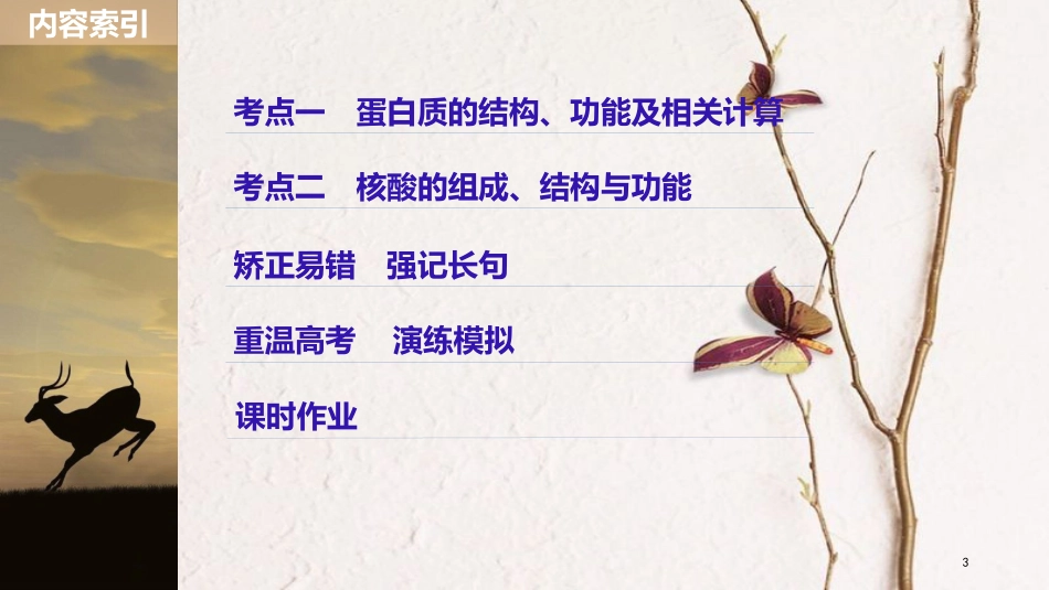 （江苏通用）2019版高考生物大一轮复习 第一单元 细胞的概述及其分子组成 第3讲 蛋白质和核酸课件_第3页