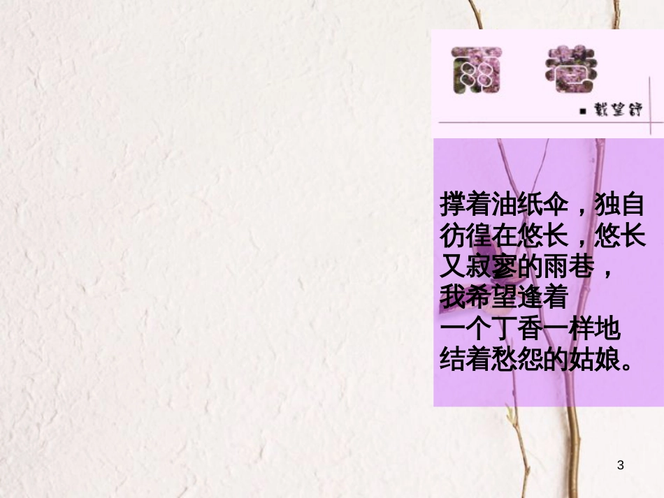 九年级语文下册 第一单元 第3课《我用残损的手掌》课件2 鲁教版五四制_第3页