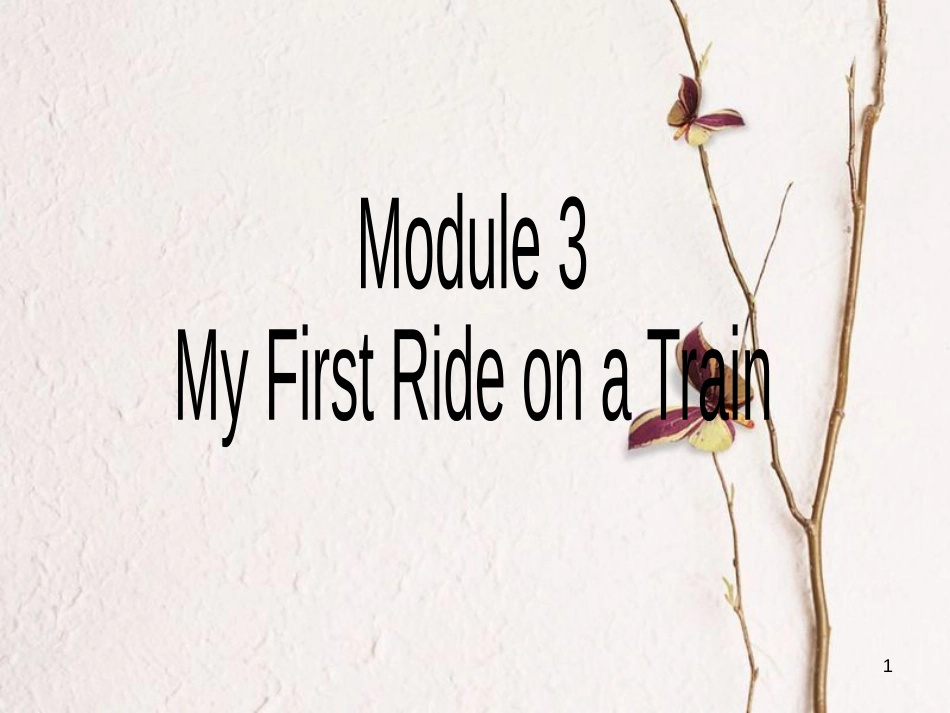 高中英语 Module 3 My First Rice on a Train Grammar课件1 外研版必修1_第1页