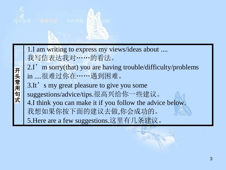 高中英语 Unit 1 Friendship Section Ⅳ-Writing课件 新人教版必修1_第3页