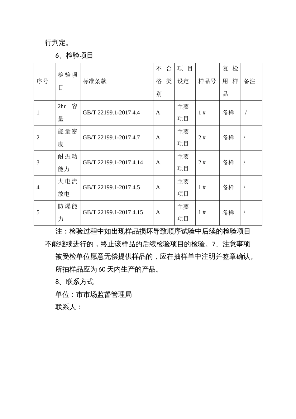 市流通领域铅酸蓄电池产品质量监督抽查方案_第2页