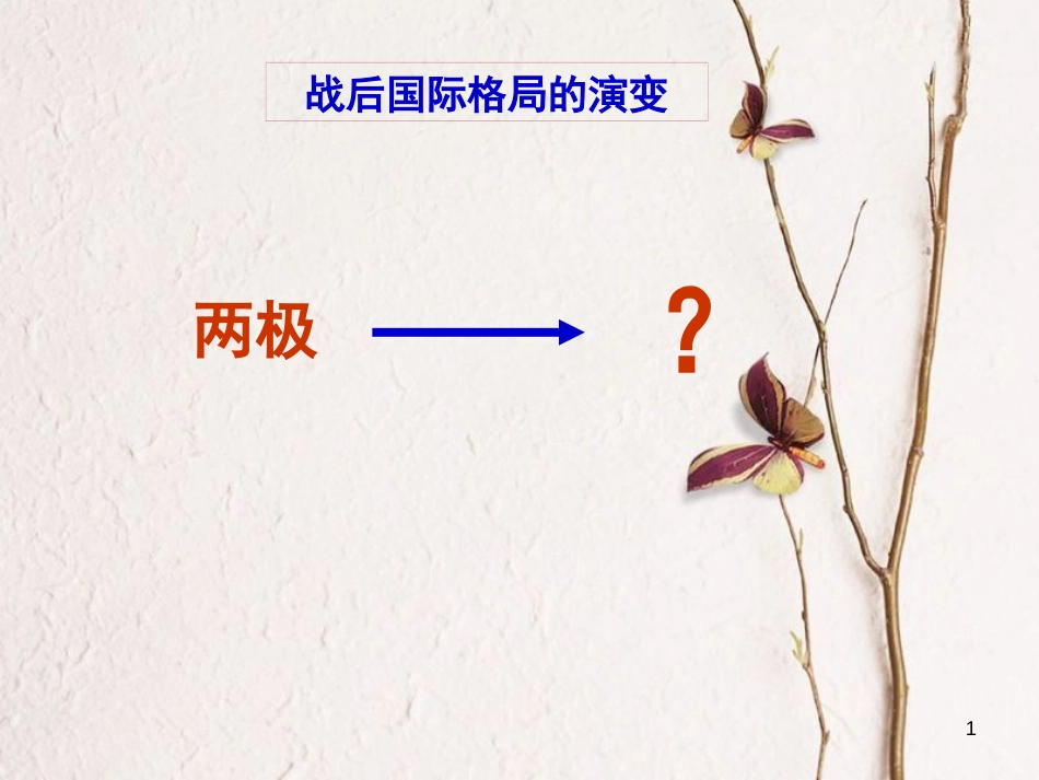 广东省汕头市龙湖区九年级历史下册 第15课 世界政治格局的多极化趋势课件 新人教版_第1页