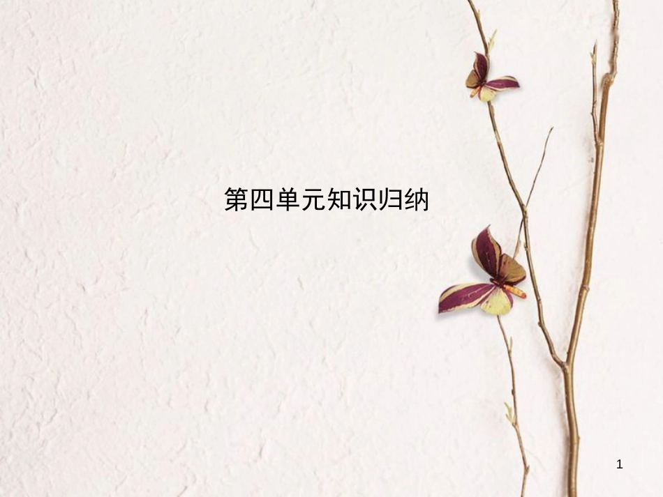 九年级语文上册 第四单元知识归纳课件 （新版）新人教版_第1页