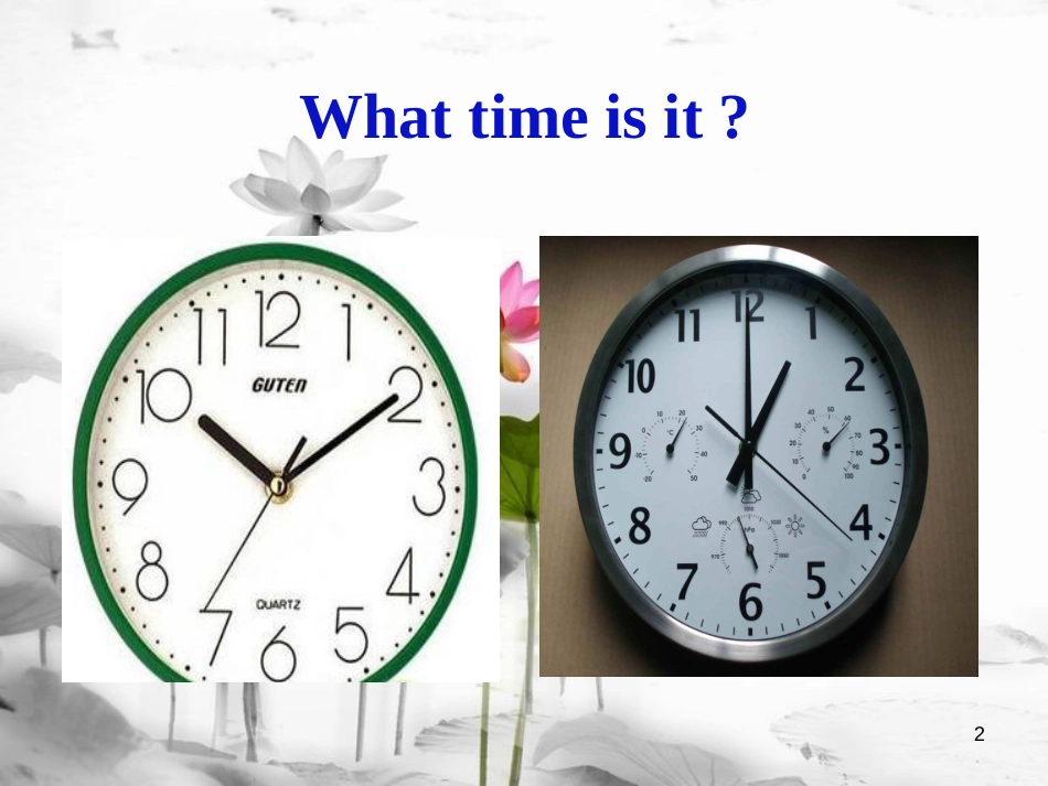 七年级英语下册 Unit 2 What time do you go to school Section A Period 2（3a-3c）课件 （新版）人教新目标版_第2页