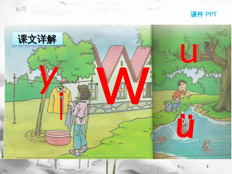 一年级语文上册 汉语拼音2 i u ü y w课件1 新人教版_第2页