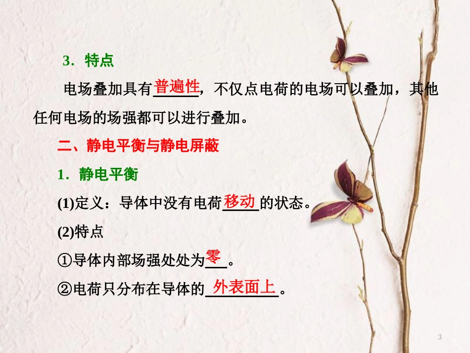 高中物理 第1章 静电场 第4节 电场中的导体课件 鲁科版选修3-1_第3页