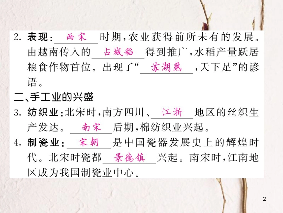 七年级历史下册 第二单元 辽宋夏金元时期：民族关系发展和社会变化 第9课 宋代经济的发展课件 新人教版[共14页]_第2页