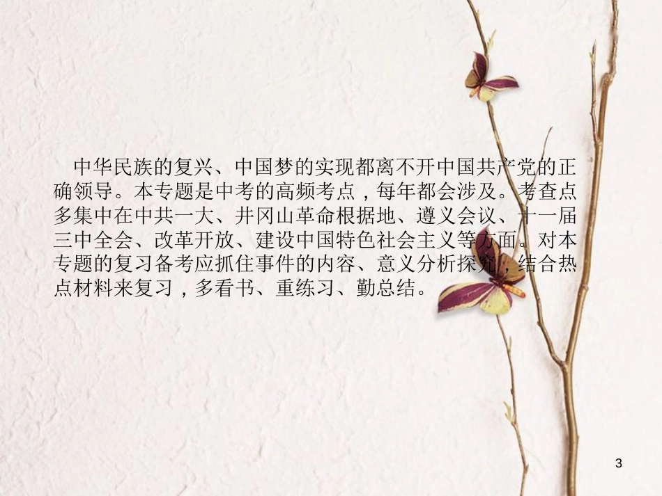 （聊城专版）中考历史复习 专题4 中国共产党的光辉历程课件_第3页