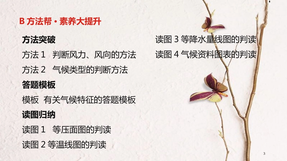 中考地理一轮复习 第三单元 地球上的大气 专题一 大气的运动与气压带和风带课件_第3页